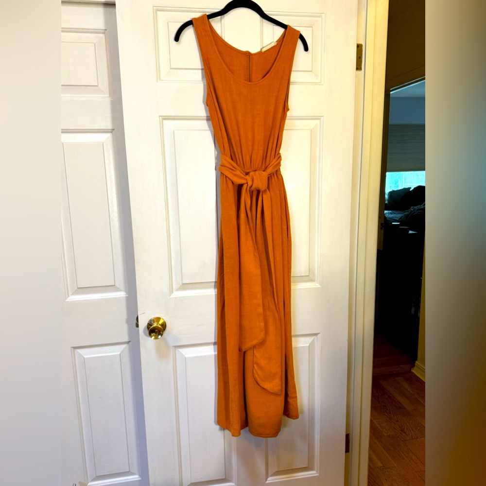 Love in brand cotton / Linen wide leg jumpsuit